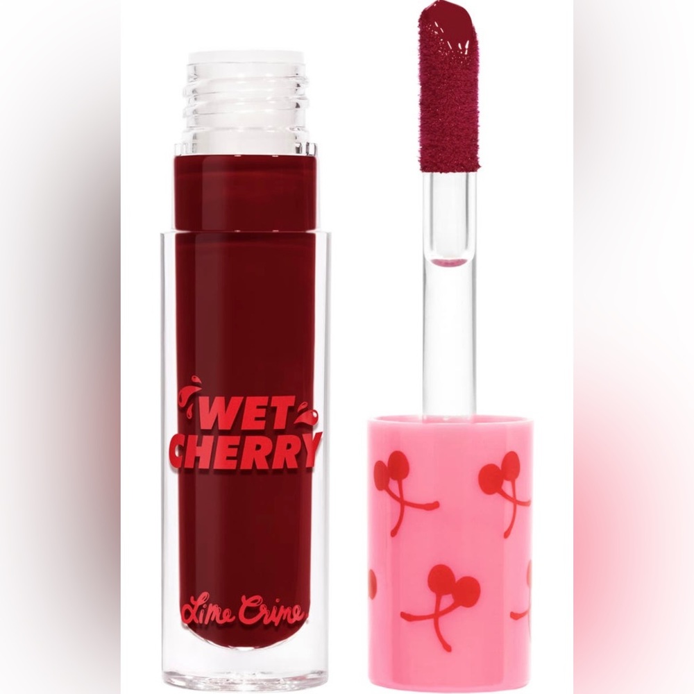 Brand new Lime Crime Wet Cherry Lip Gloss in Diet Cherry